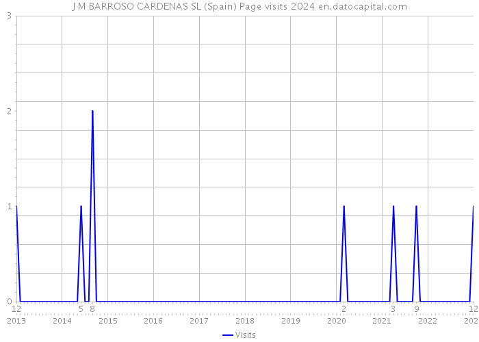 J M BARROSO CARDENAS SL (Spain) Page visits 2024 