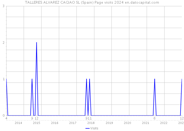 TALLERES ALVAREZ CAGIAO SL (Spain) Page visits 2024 