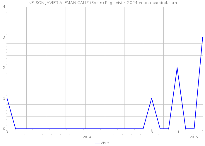 NELSON JAVIER ALEMAN CALIZ (Spain) Page visits 2024 
