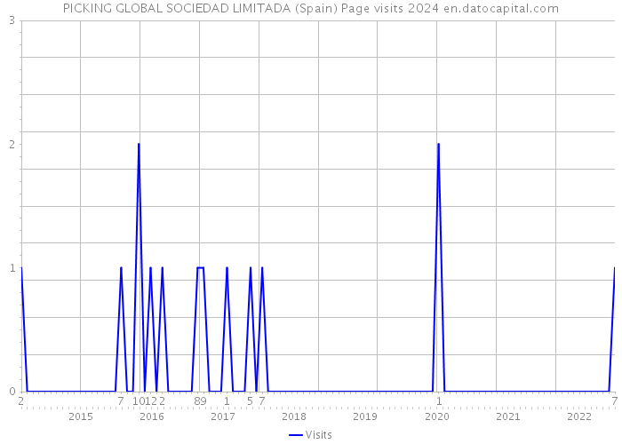PICKING GLOBAL SOCIEDAD LIMITADA (Spain) Page visits 2024 