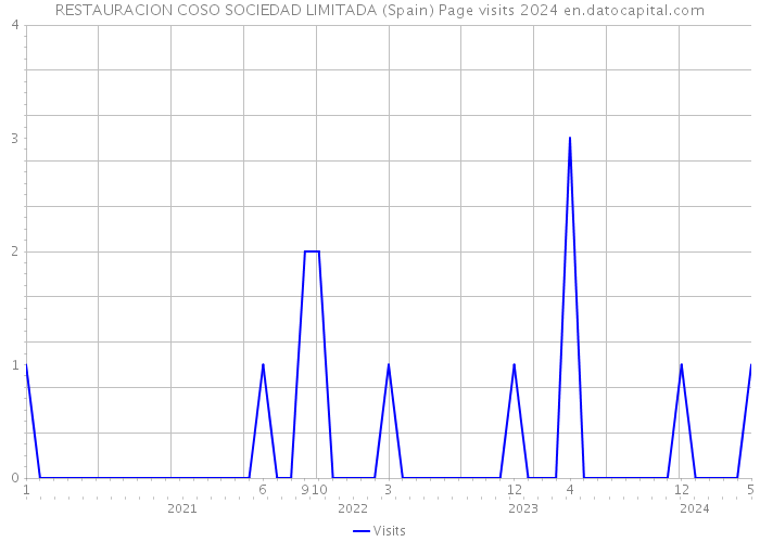 RESTAURACION COSO SOCIEDAD LIMITADA (Spain) Page visits 2024 