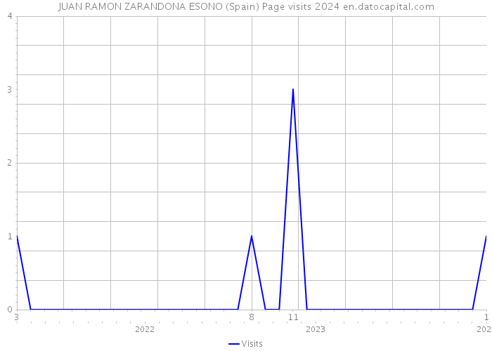 JUAN RAMON ZARANDONA ESONO (Spain) Page visits 2024 