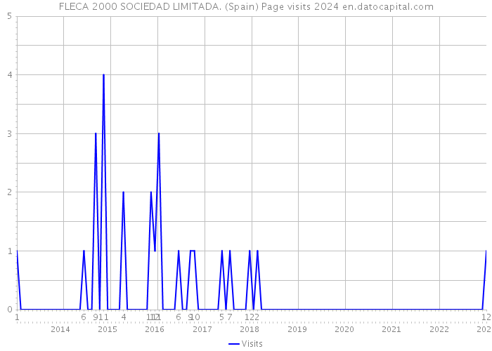 FLECA 2000 SOCIEDAD LIMITADA. (Spain) Page visits 2024 