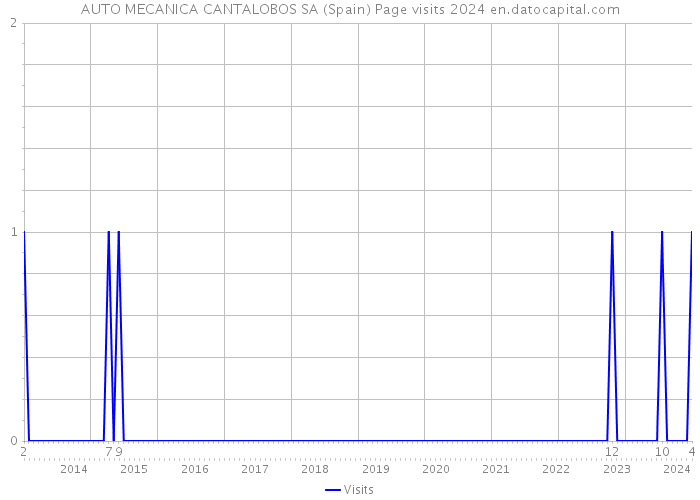 AUTO MECANICA CANTALOBOS SA (Spain) Page visits 2024 