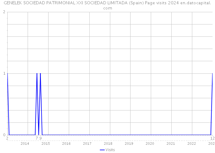 GENELEK SOCIEDAD PATRIMONIAL XXI SOCIEDAD LIMITADA (Spain) Page visits 2024 