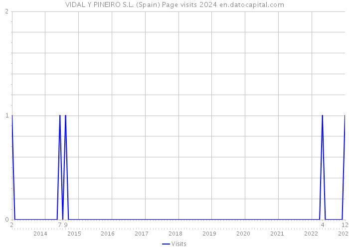 VIDAL Y PINEIRO S.L. (Spain) Page visits 2024 
