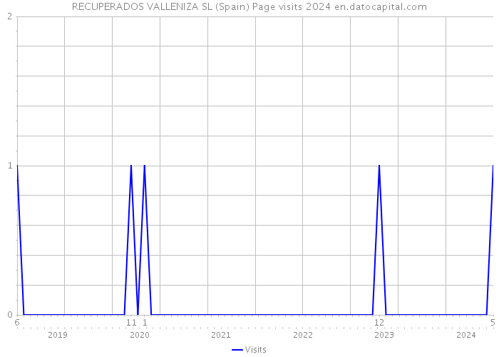 RECUPERADOS VALLENIZA SL (Spain) Page visits 2024 