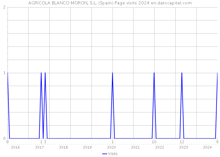 AGRICOLA BLANCO MORON, S.L. (Spain) Page visits 2024 