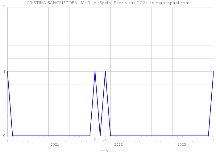 CRISTINA SANCRISTOBAL MURUA (Spain) Page visits 2024 