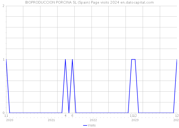 BIOPRODUCCION PORCINA SL (Spain) Page visits 2024 