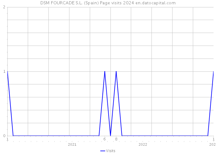 DSM FOURCADE S.L. (Spain) Page visits 2024 