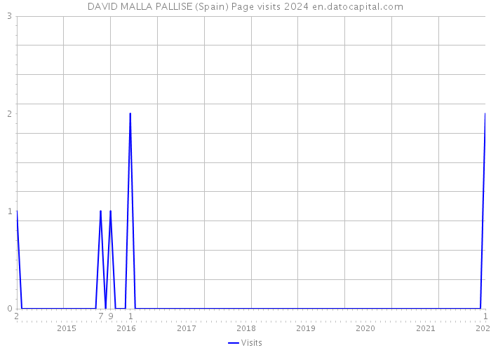 DAVID MALLA PALLISE (Spain) Page visits 2024 
