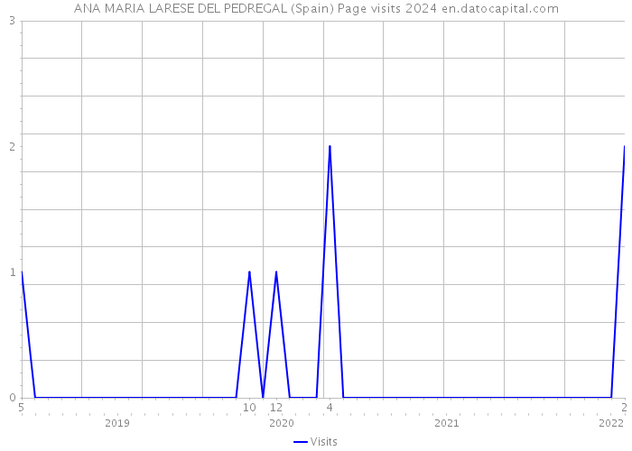 ANA MARIA LARESE DEL PEDREGAL (Spain) Page visits 2024 