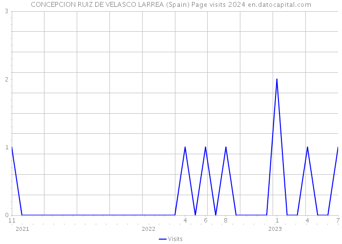 CONCEPCION RUIZ DE VELASCO LARREA (Spain) Page visits 2024 