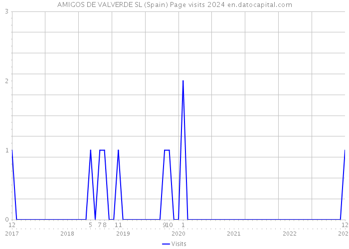 AMIGOS DE VALVERDE SL (Spain) Page visits 2024 