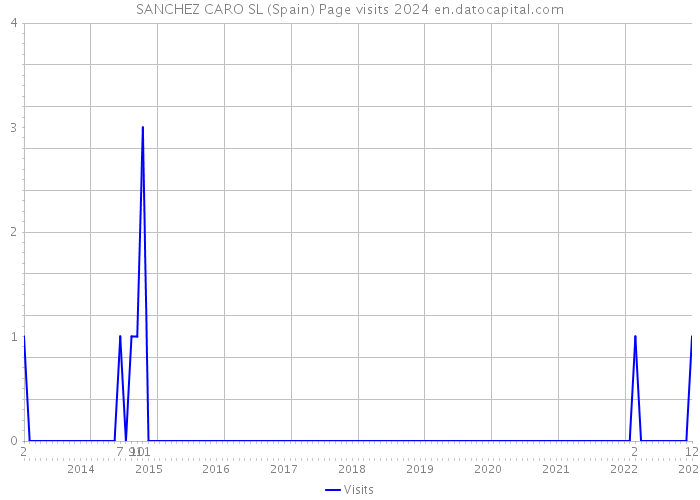 SANCHEZ CARO SL (Spain) Page visits 2024 