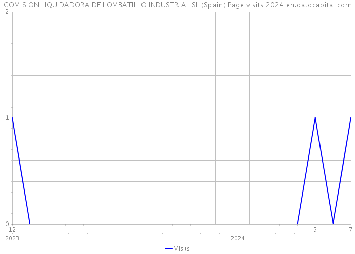 COMISION LIQUIDADORA DE LOMBATILLO INDUSTRIAL SL (Spain) Page visits 2024 