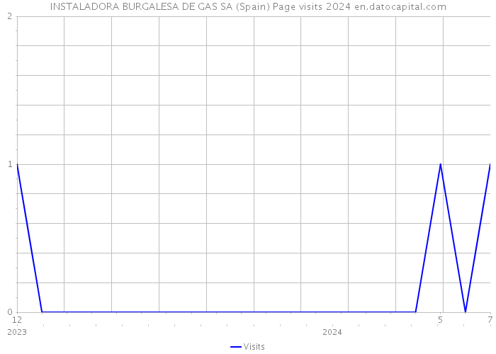 INSTALADORA BURGALESA DE GAS SA (Spain) Page visits 2024 