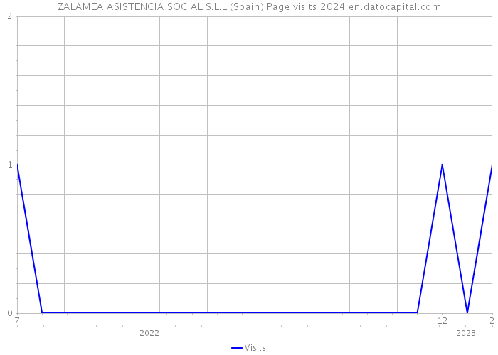 ZALAMEA ASISTENCIA SOCIAL S.L.L (Spain) Page visits 2024 
