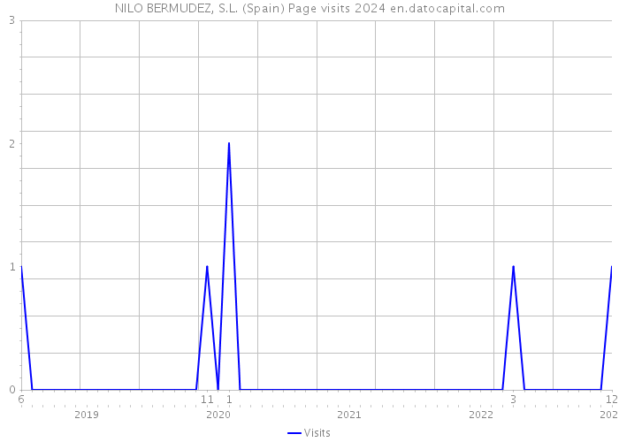 NILO BERMUDEZ, S.L. (Spain) Page visits 2024 
