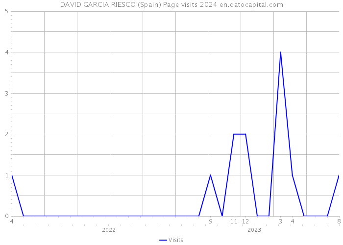 DAVID GARCIA RIESCO (Spain) Page visits 2024 
