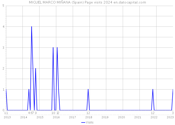 MIGUEL MARCO MIÑANA (Spain) Page visits 2024 