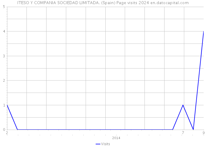 ITESO Y COMPANIA SOCIEDAD LIMITADA. (Spain) Page visits 2024 