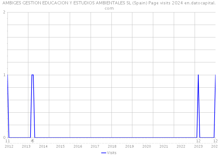 AMBIGES GESTION EDUCACION Y ESTUDIOS AMBIENTALES SL (Spain) Page visits 2024 