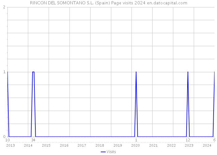 RINCON DEL SOMONTANO S.L. (Spain) Page visits 2024 