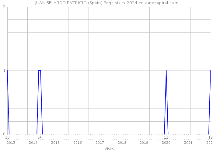JUAN BELARDO PATRICIO (Spain) Page visits 2024 