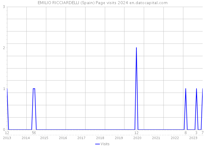 EMILIO RICCIARDELLI (Spain) Page visits 2024 