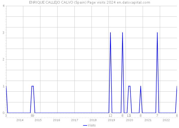 ENRIQUE CALLEJO CALVO (Spain) Page visits 2024 