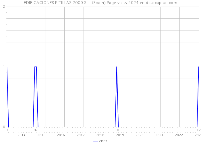 EDIFICACIONES PITILLAS 2000 S.L. (Spain) Page visits 2024 