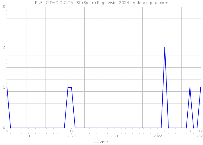 PUBLICIDAD DIGITAL SL (Spain) Page visits 2024 