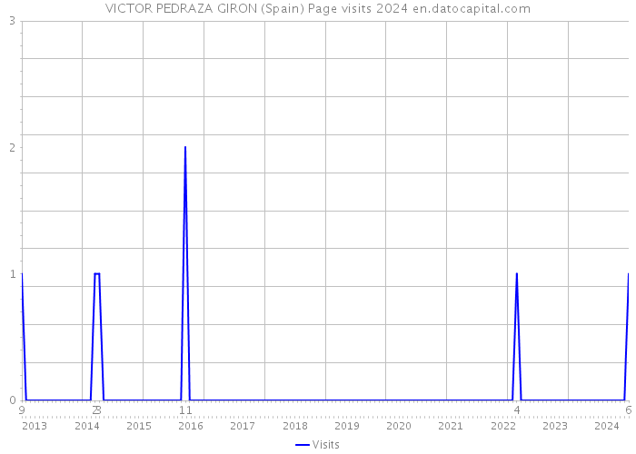 VICTOR PEDRAZA GIRON (Spain) Page visits 2024 