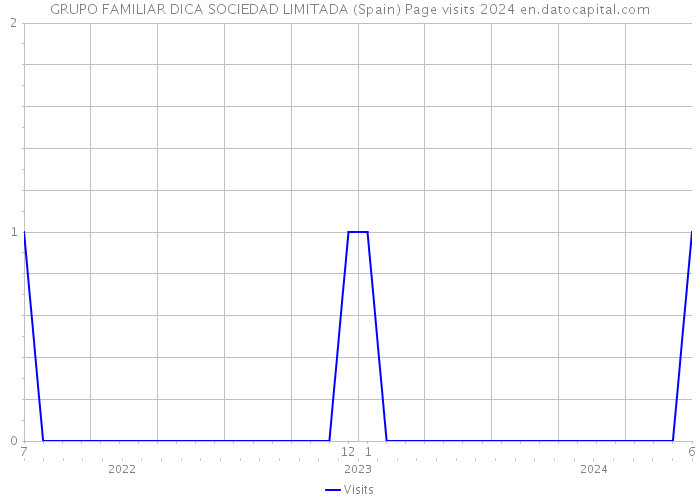GRUPO FAMILIAR DICA SOCIEDAD LIMITADA (Spain) Page visits 2024 