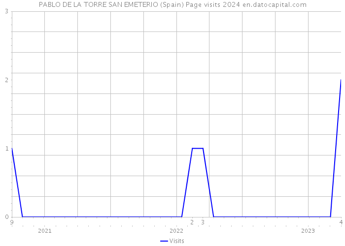 PABLO DE LA TORRE SAN EMETERIO (Spain) Page visits 2024 