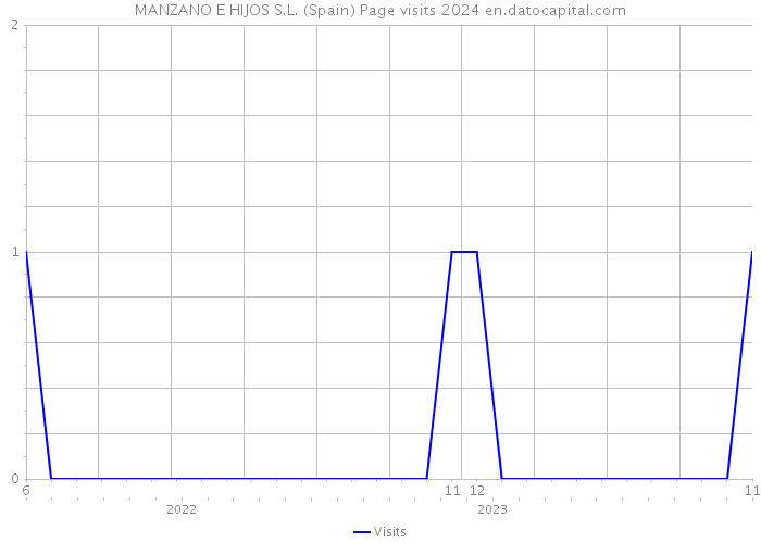 MANZANO E HIJOS S.L. (Spain) Page visits 2024 