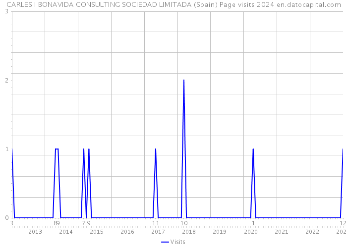 CARLES I BONAVIDA CONSULTING SOCIEDAD LIMITADA (Spain) Page visits 2024 