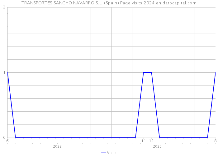 TRANSPORTES SANCHO NAVARRO S.L. (Spain) Page visits 2024 