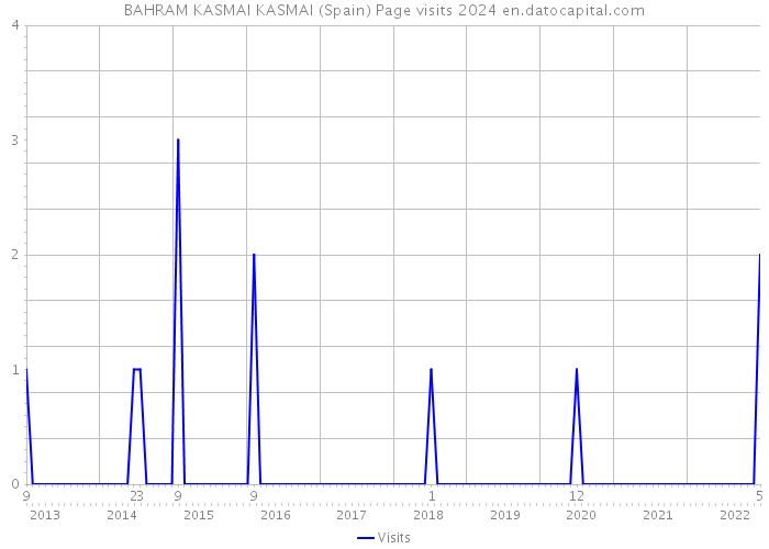 BAHRAM KASMAI KASMAI (Spain) Page visits 2024 