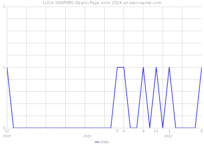 LUCA ZAMPIERI (Spain) Page visits 2024 