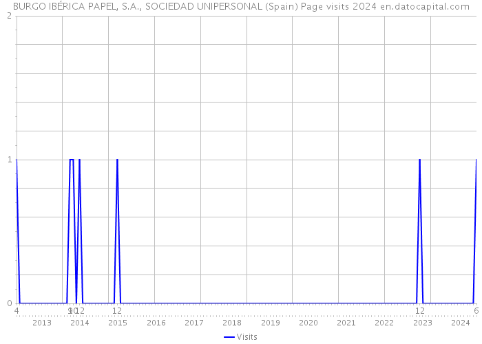 BURGO IBÉRICA PAPEL, S.A., SOCIEDAD UNIPERSONAL (Spain) Page visits 2024 