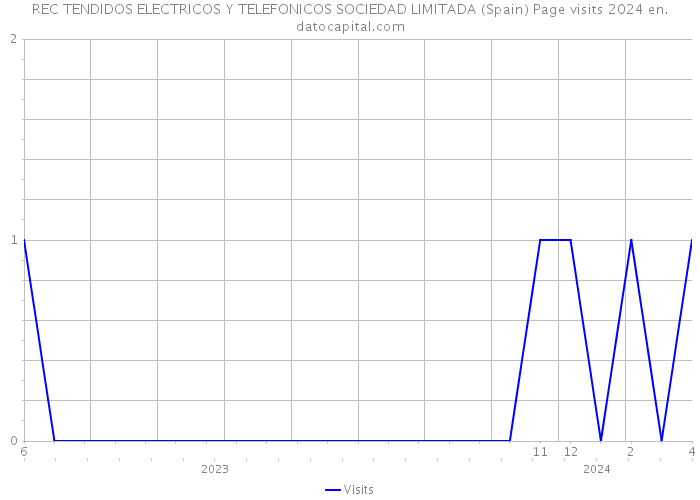 REC TENDIDOS ELECTRICOS Y TELEFONICOS SOCIEDAD LIMITADA (Spain) Page visits 2024 