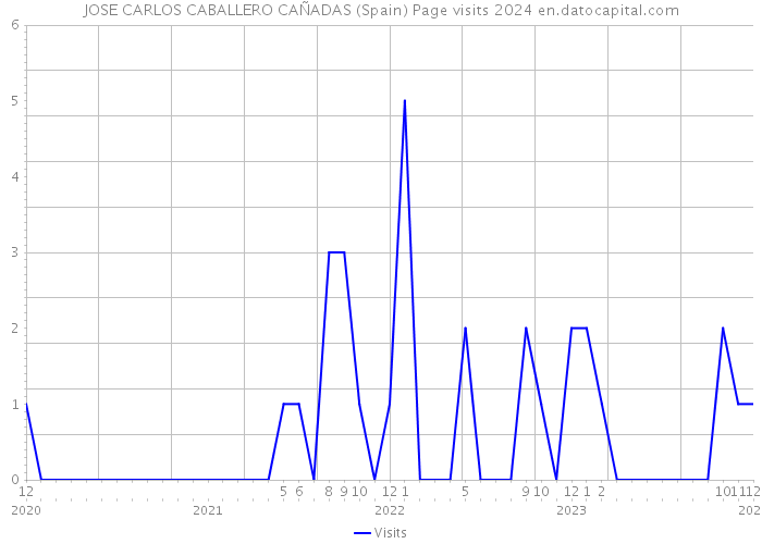 JOSE CARLOS CABALLERO CAÑADAS (Spain) Page visits 2024 