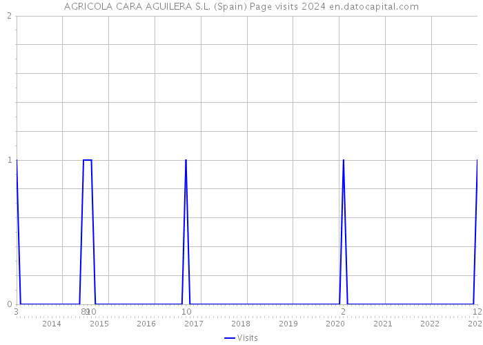 AGRICOLA CARA AGUILERA S.L. (Spain) Page visits 2024 