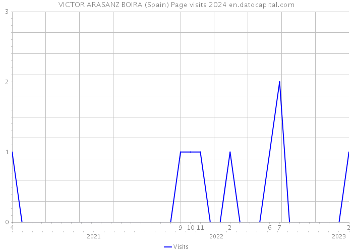 VICTOR ARASANZ BOIRA (Spain) Page visits 2024 
