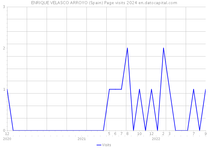 ENRIQUE VELASCO ARROYO (Spain) Page visits 2024 