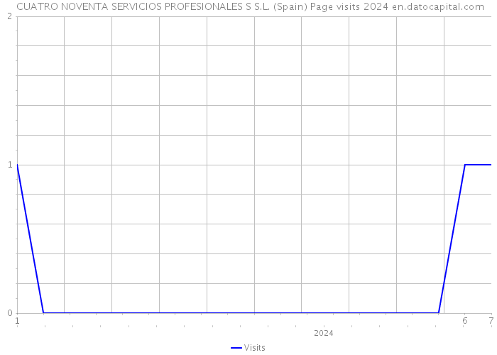  CUATRO NOVENTA SERVICIOS PROFESIONALES S S.L. (Spain) Page visits 2024 