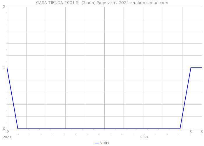 CASA TIENDA 2001 SL (Spain) Page visits 2024 